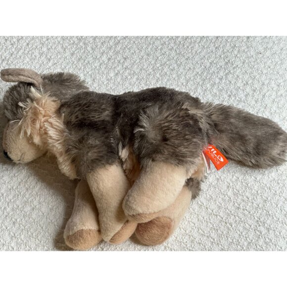 Wild Republic Wolf Plush Stuffed Animal Toy 9" Gray Beige Soft Companion Kids - Picture 6 of 8